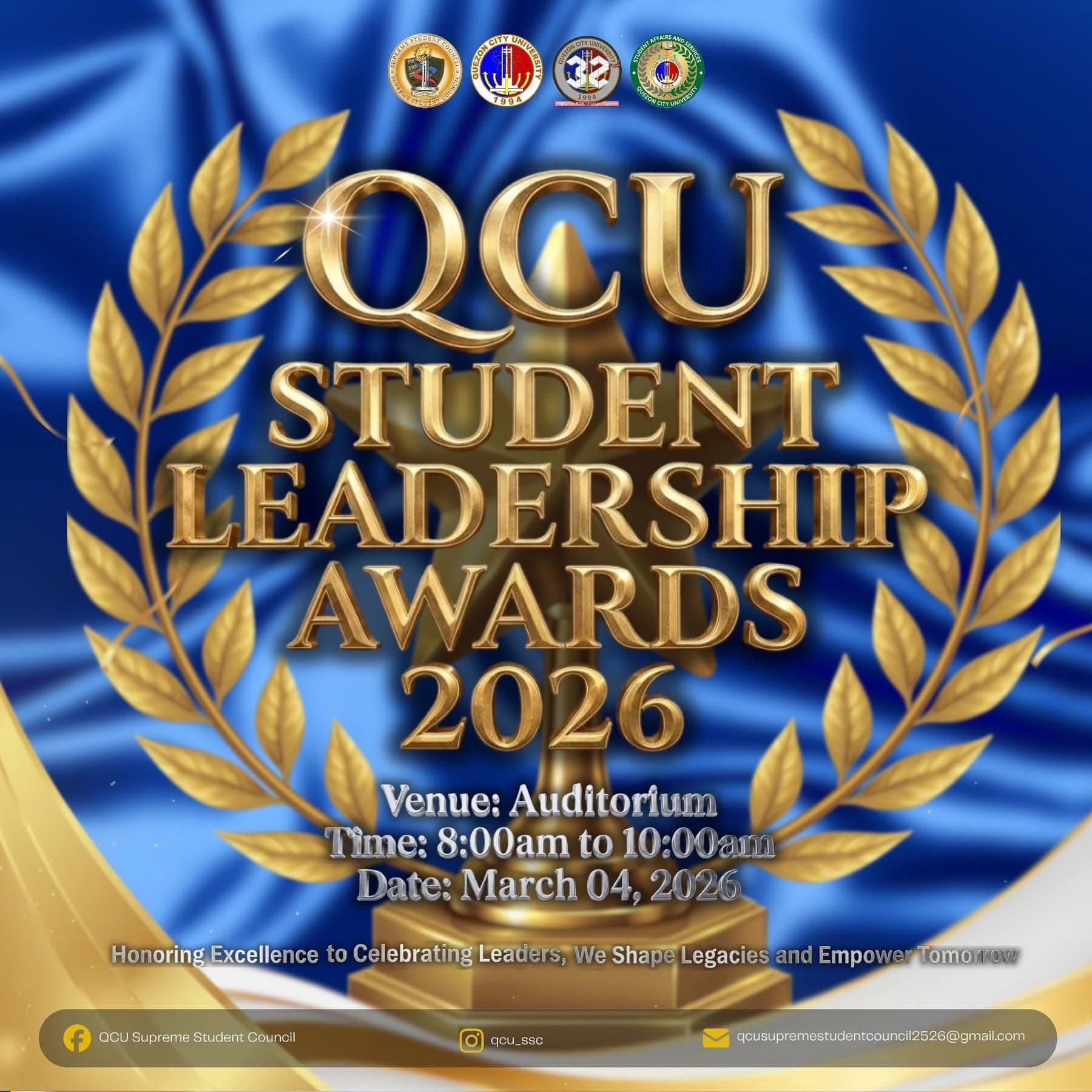 QCU Student Leadership Awards 2026